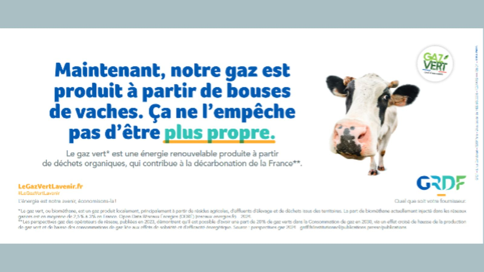 GRDF mise sur le gaz vert avec une campagne régionale