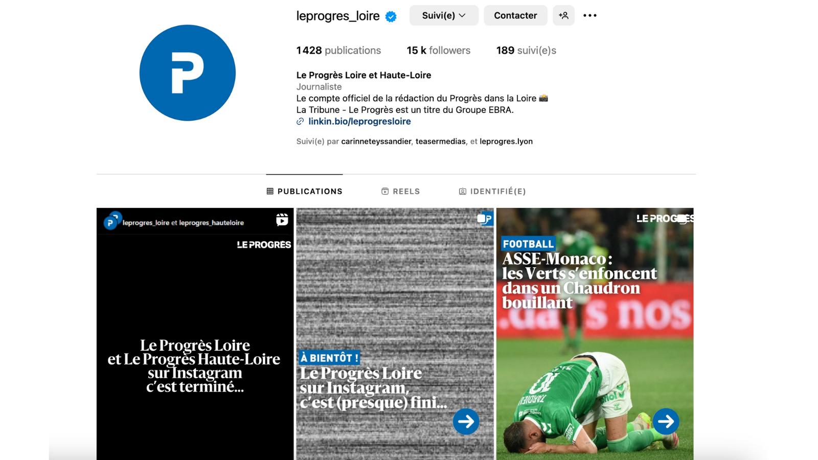 Le Progrès délaisse ses comptes locaux sur Instagram