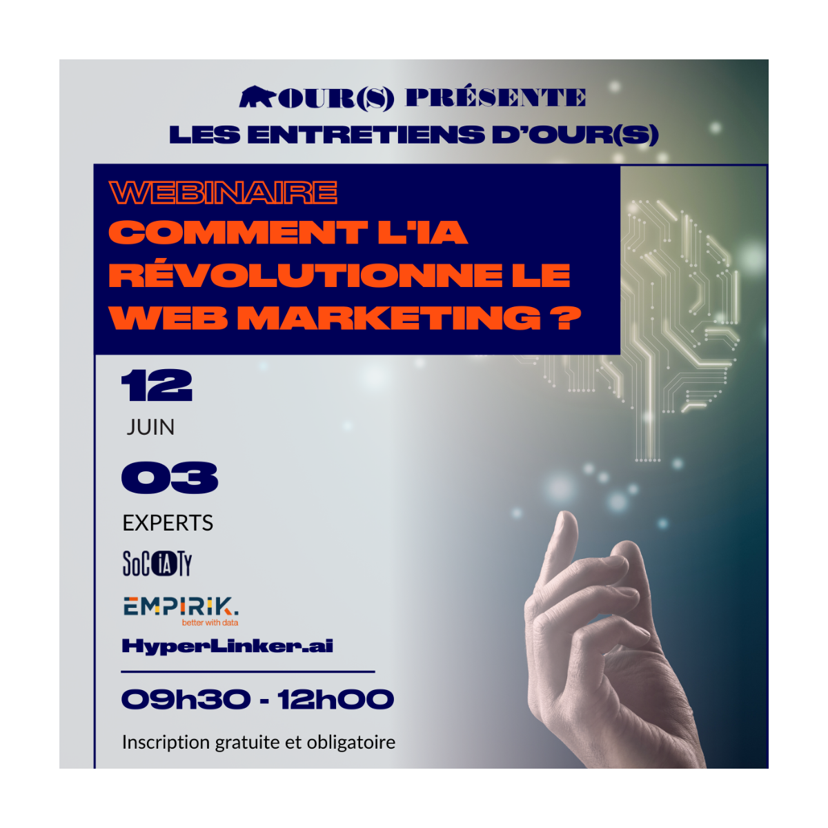 Les Entretiens d'OUR(S)&nbsp;: comment l'IA révolutionne le web marketing&nbsp;?
