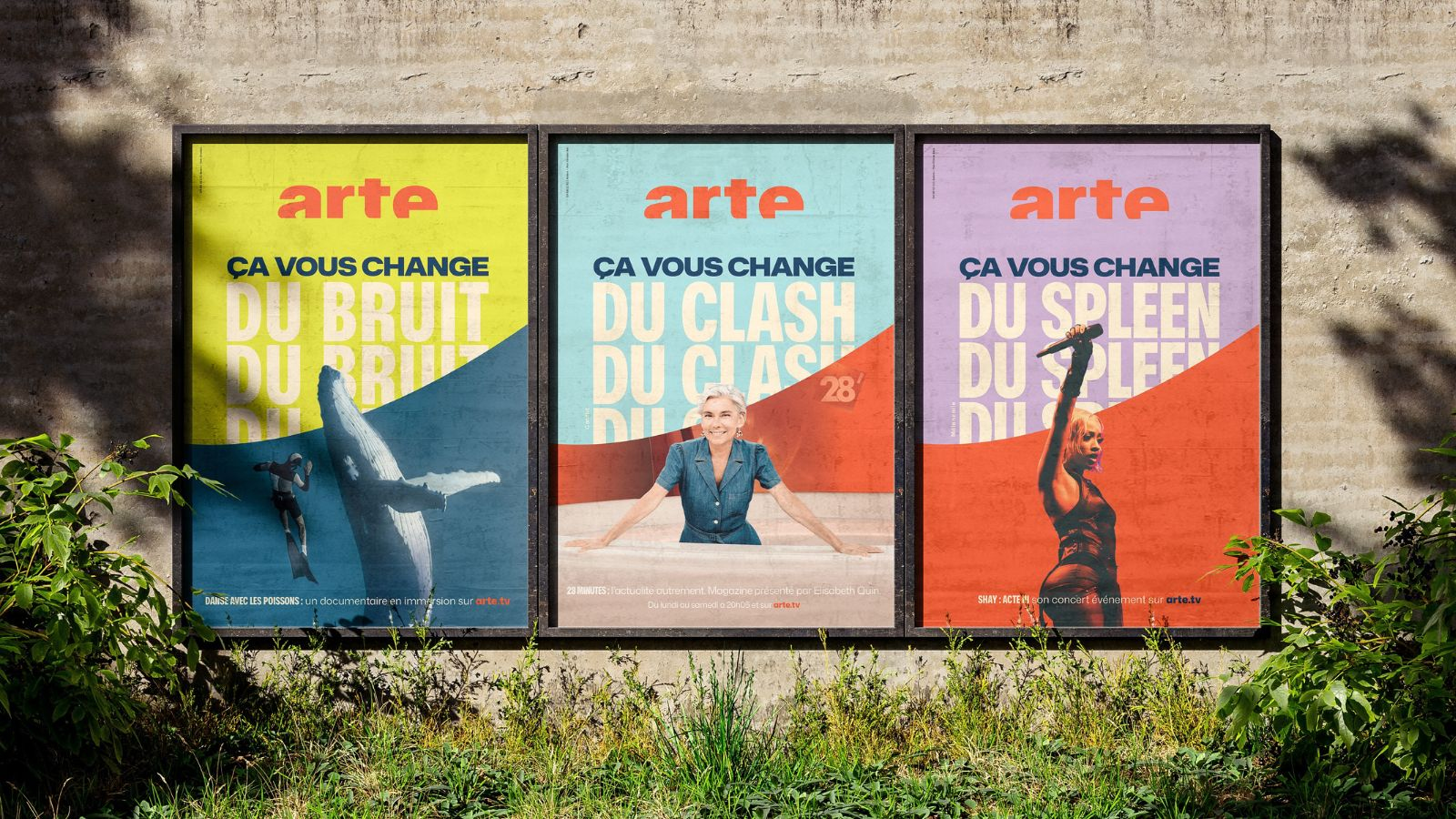 Acracy derrière l’agence interne d’Arte