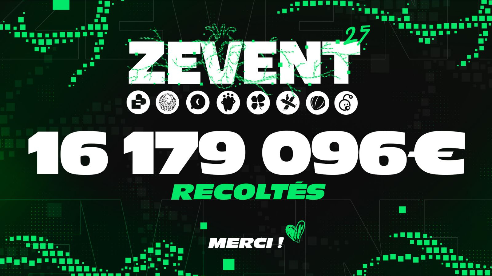 Le ZEvent dépasse son record avec 16,18 millions d'euros récoltés