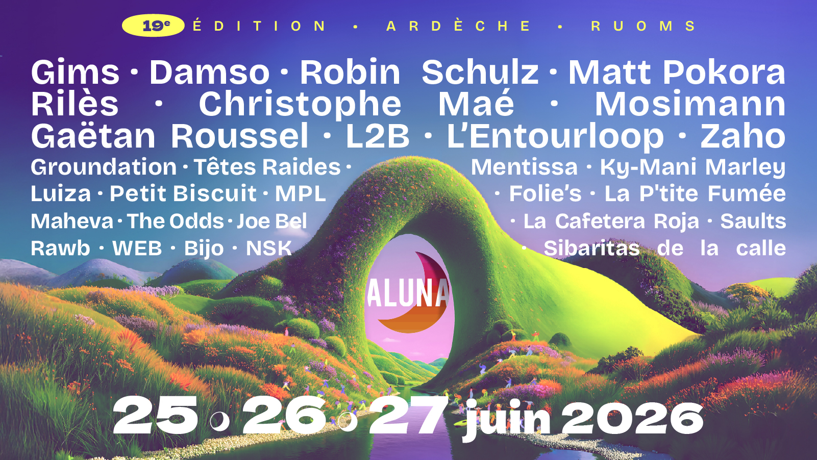 Aluna veut entrer dans le top 10 des festivals de France