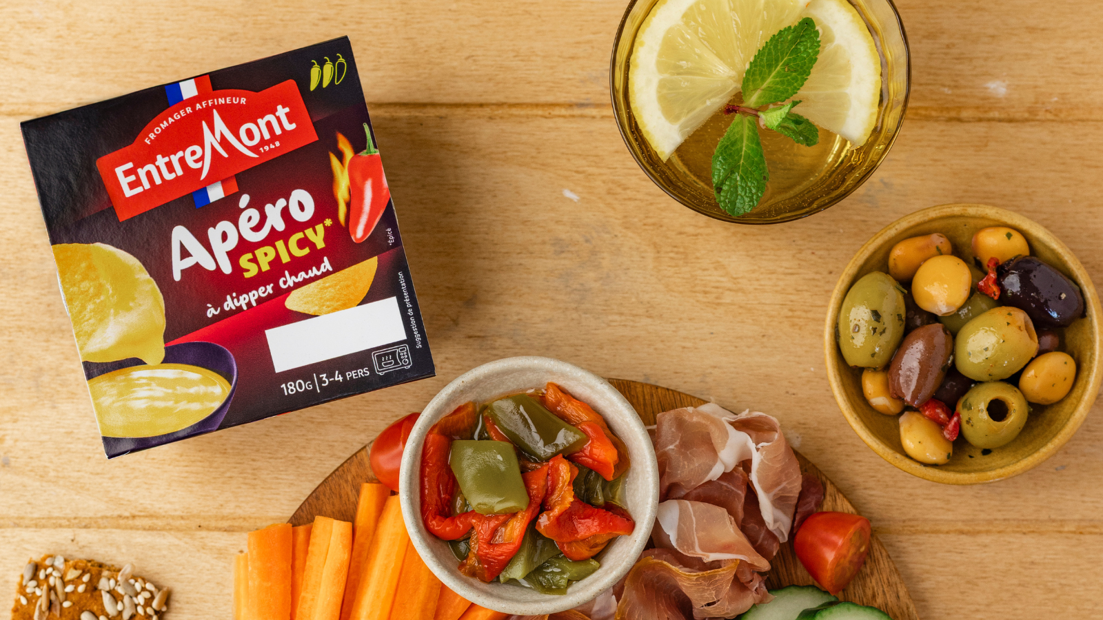 Entremont dévoile sa nouvelle gamme à dipper Spicy