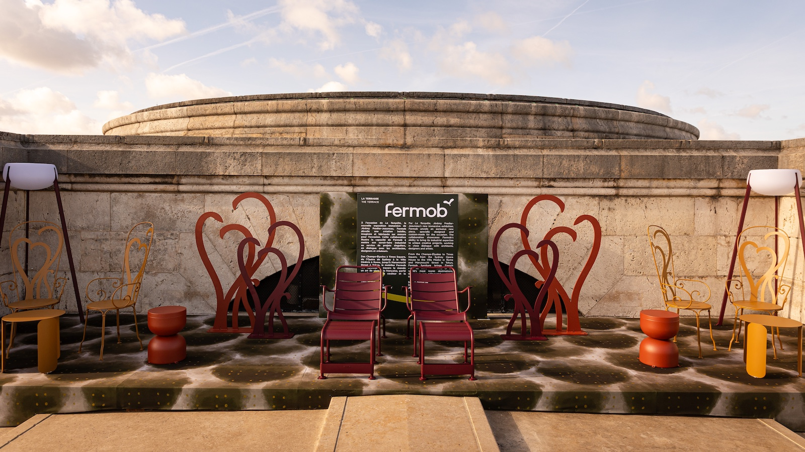 Fermob s'invite au sommet de l'Arc de Triomphe
