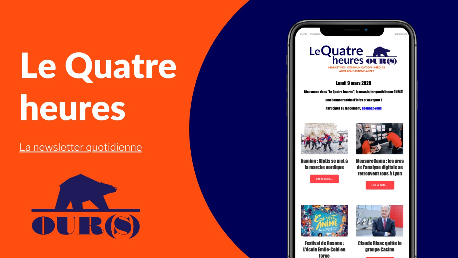 OUR(S) lance « Le Quatre heures », une newsletter quotidienne