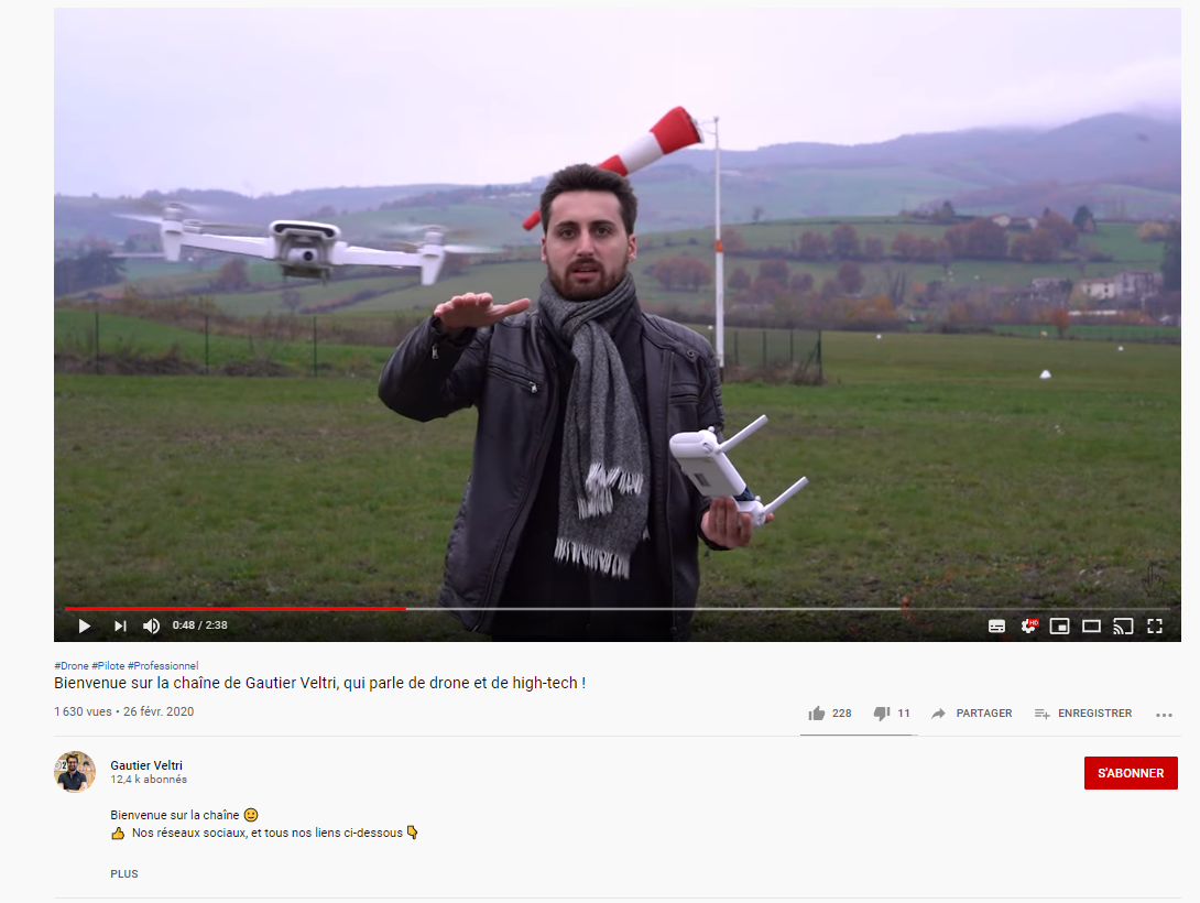 Ce pilote de drone stéphanois est devenu la star du jour de YouTube