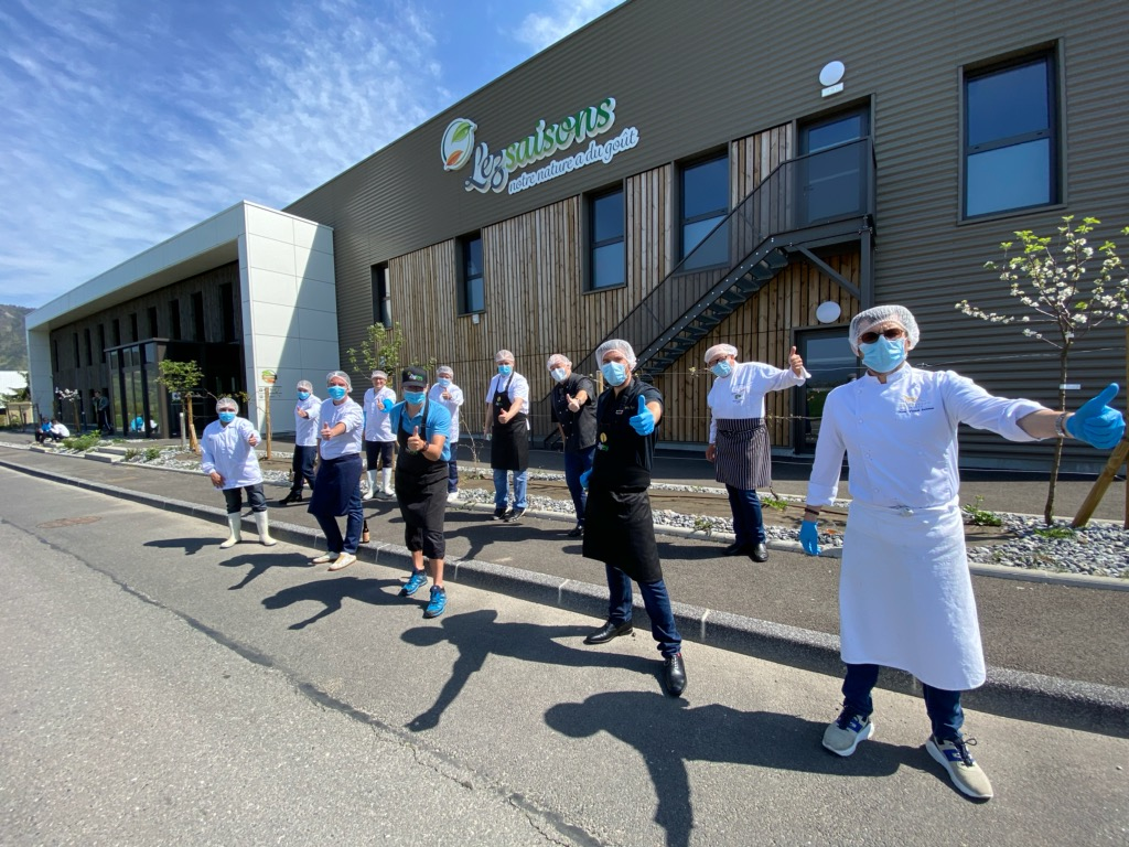 Les chefs avec les soignants savoyards