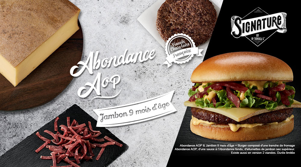 McDonald's France met du fromage Abondance dans ses burgers