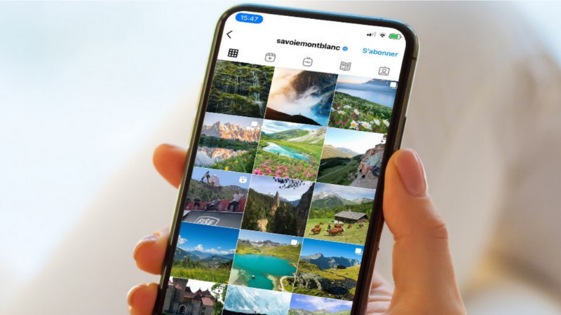 Les destinations de montagne brillent sur les réseaux sociaux
