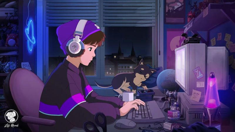 La LoFi Girl lyonnaise de YouTube dévoile son voisin, Synthwave Boy