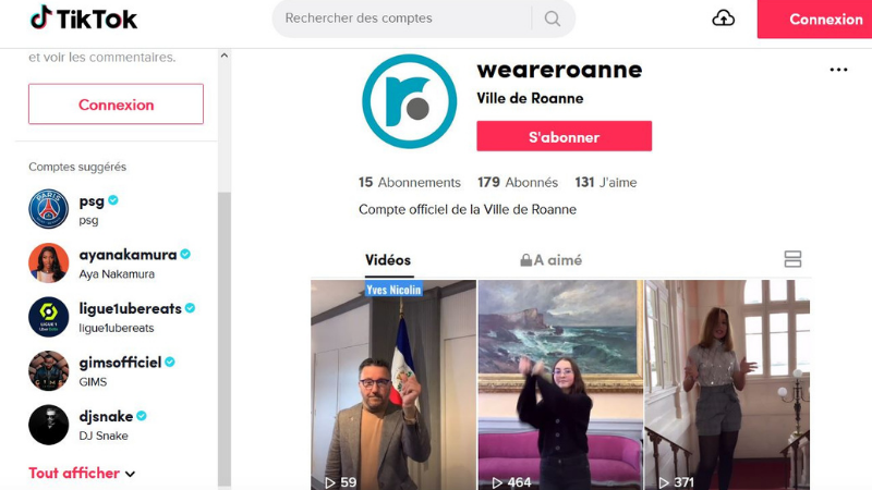 La Ville de Roanne se met à TikTok pour s’adresser aux jeunes