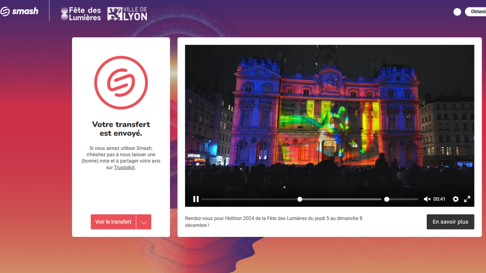 La Fête des Lumières s’affiche sur Smash