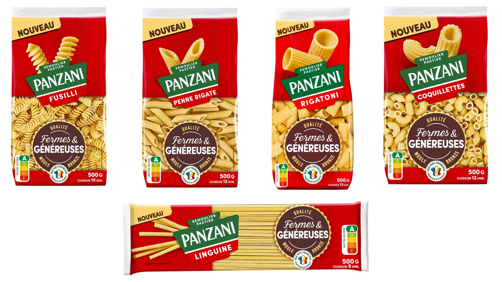 Panzani investit le segment premium avec sa gamme Fermes et généreuses