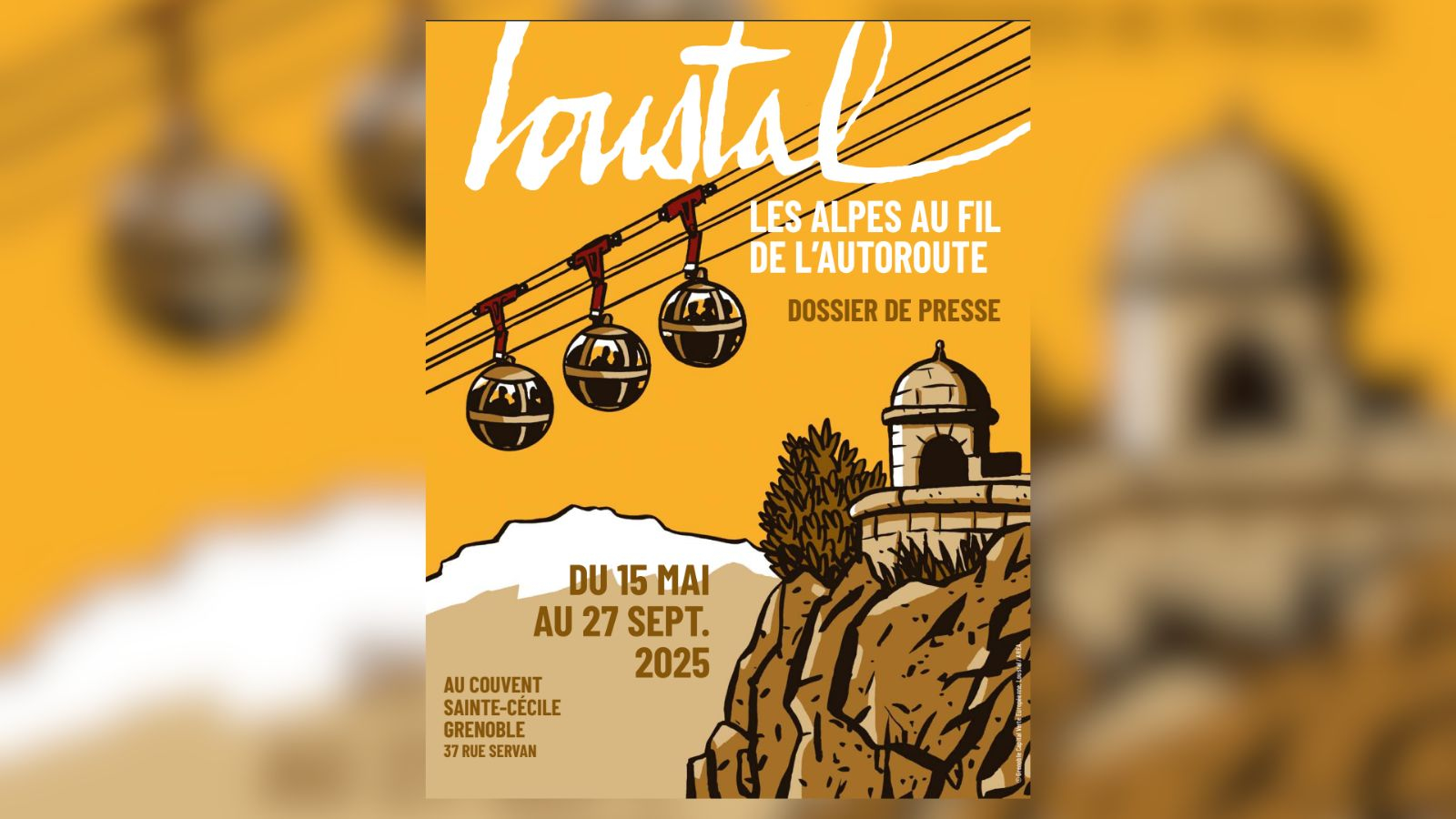 Les Alpes au fil de l’autoroute : Loustal expose à Grenoble