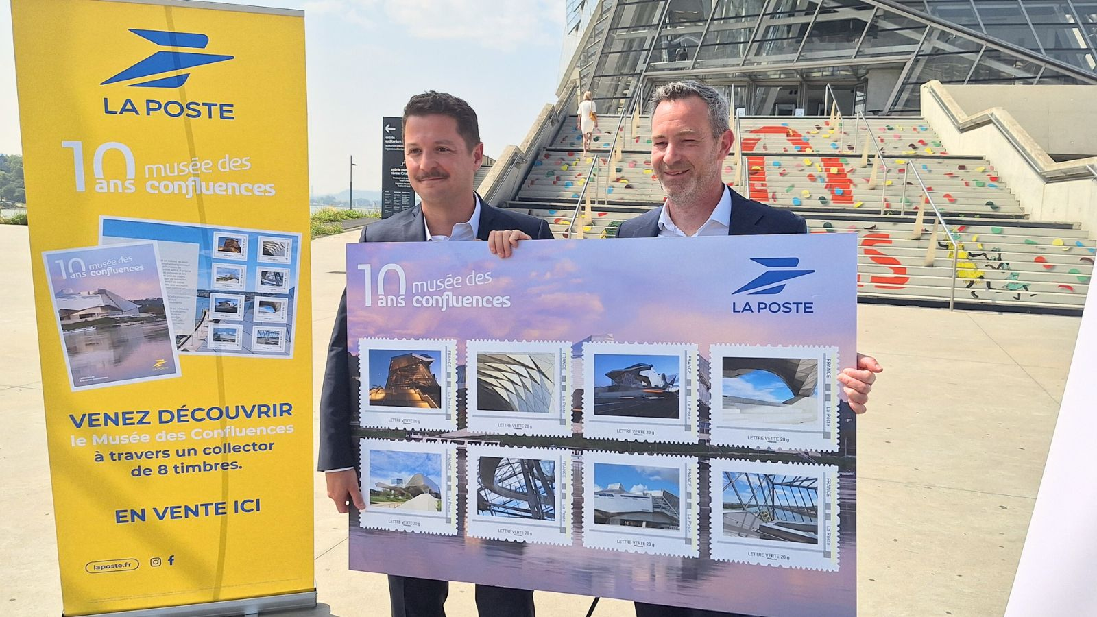 La Poste célèbre les 10 ans du musée des Confluences