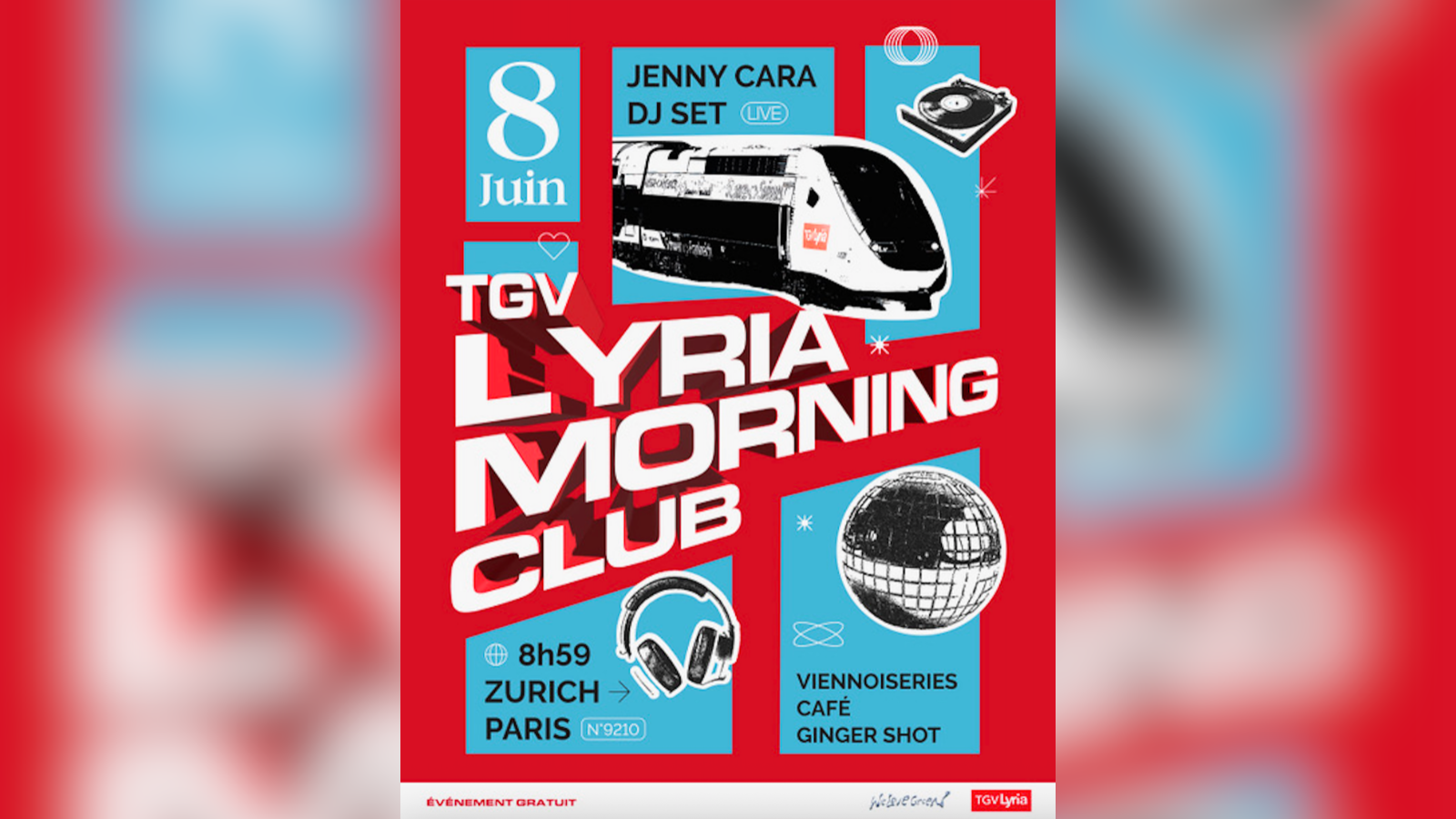 TGV Lyria embarque pour We Love Green avec Hula Hoop Suisse