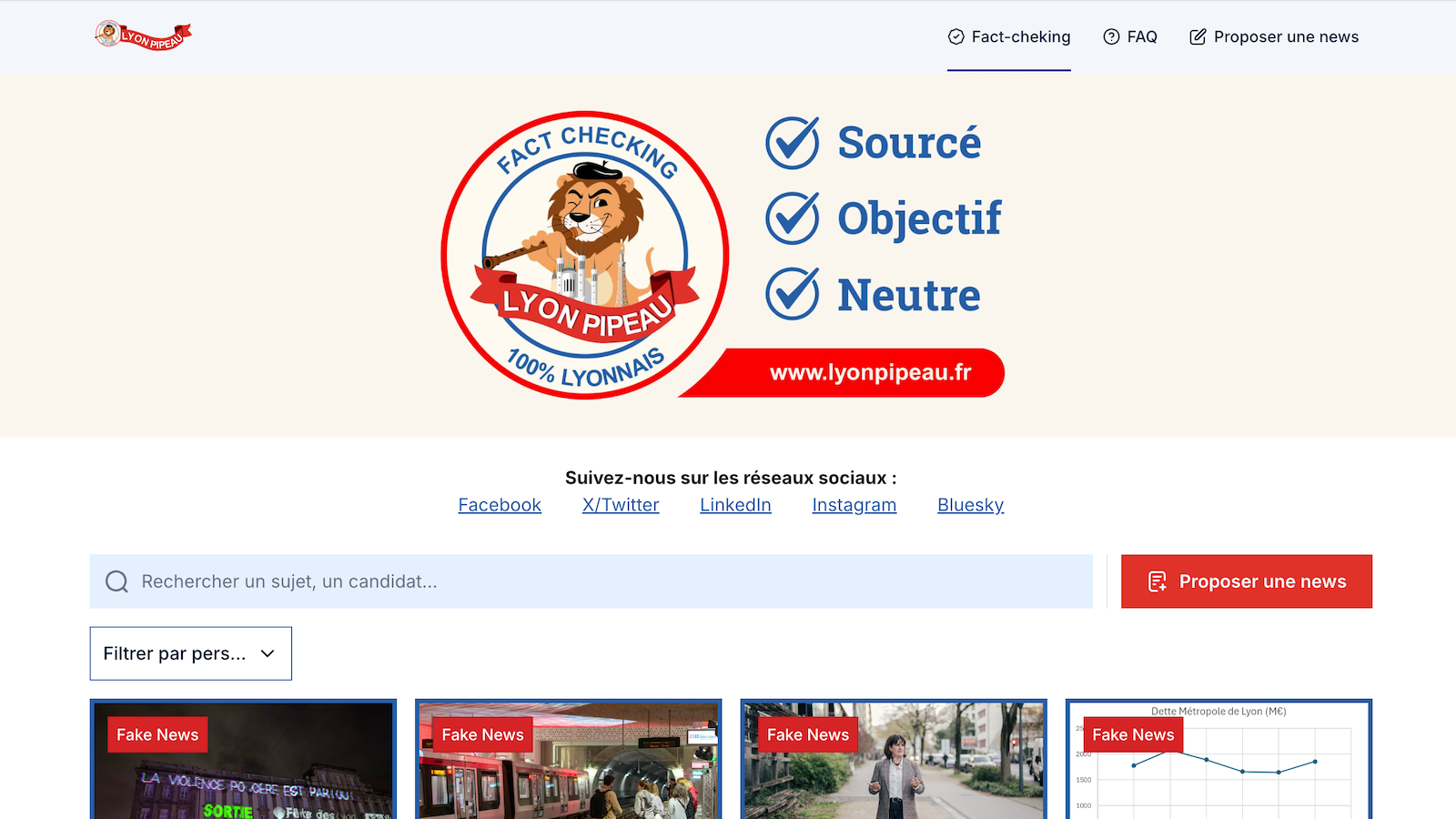 Lyon Pipeau scrute les fake news de la campagne à la loupe