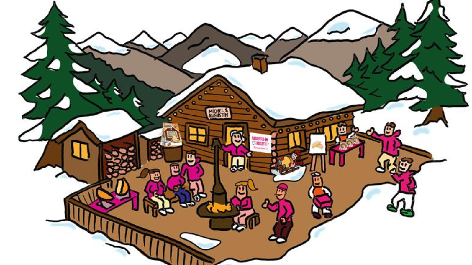 Michel et Augustin investit un chalet en Haute-Savoie