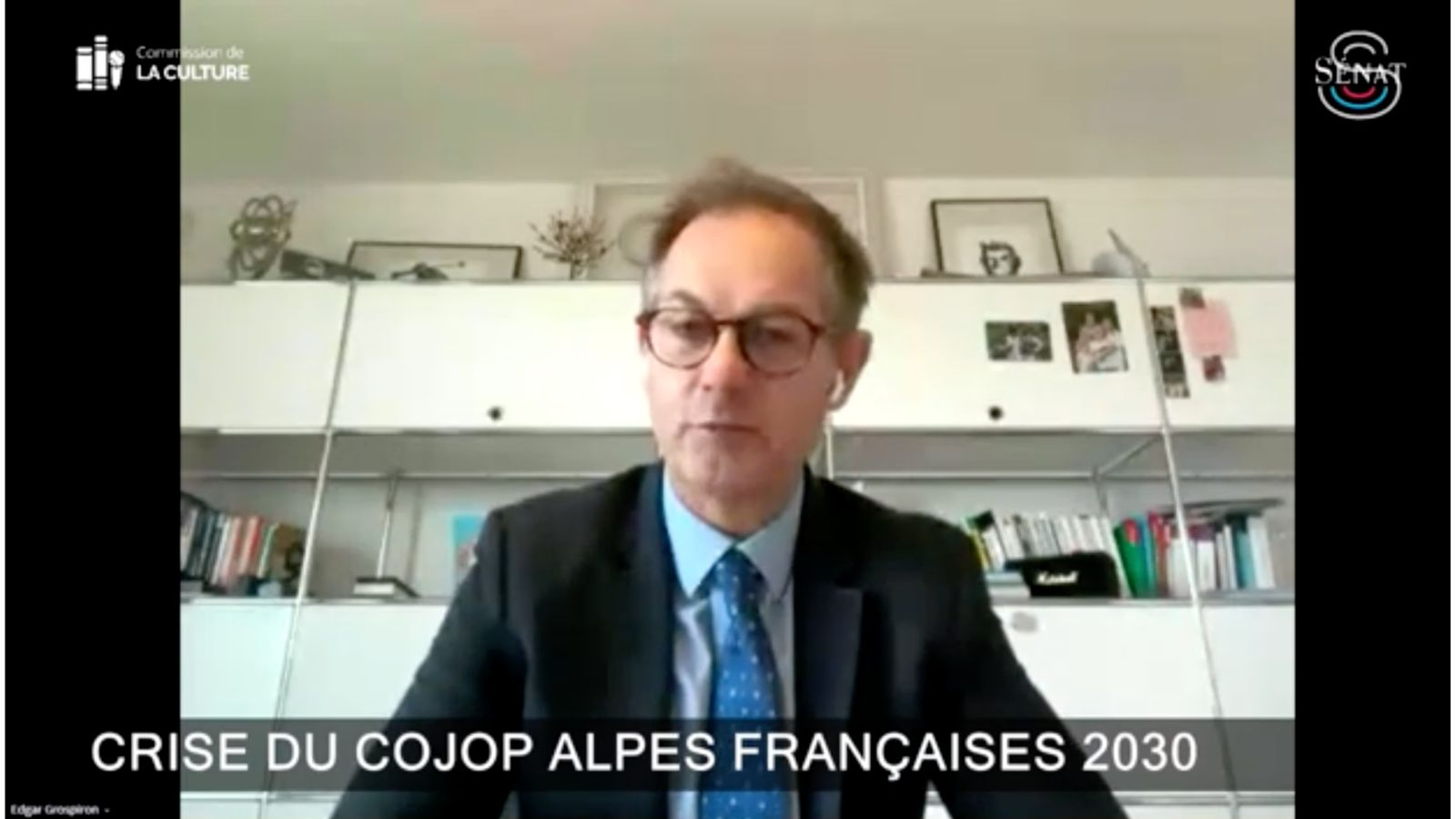 Alpes françaises 2030 : les sénateurs cuisinent Edgar Grospiron