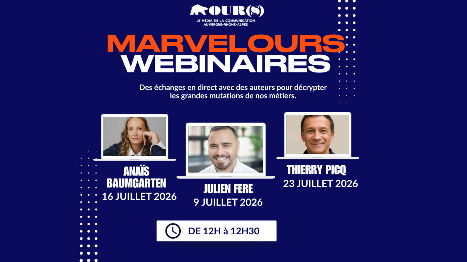 OUR(S) lance sa nouvelle série de webinaires : Marvelours