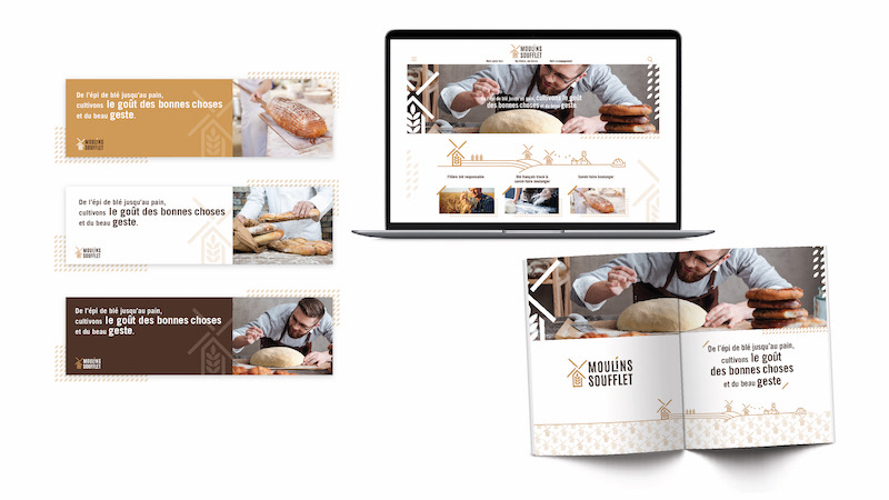 Zakka dépoussière l'identité graphique de Moulins Soufflet